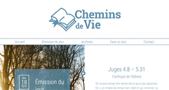 Desktop Screenshot of cheminsdevie.info
