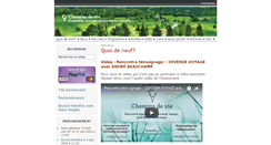 Desktop Screenshot of cheminsdevie.ca